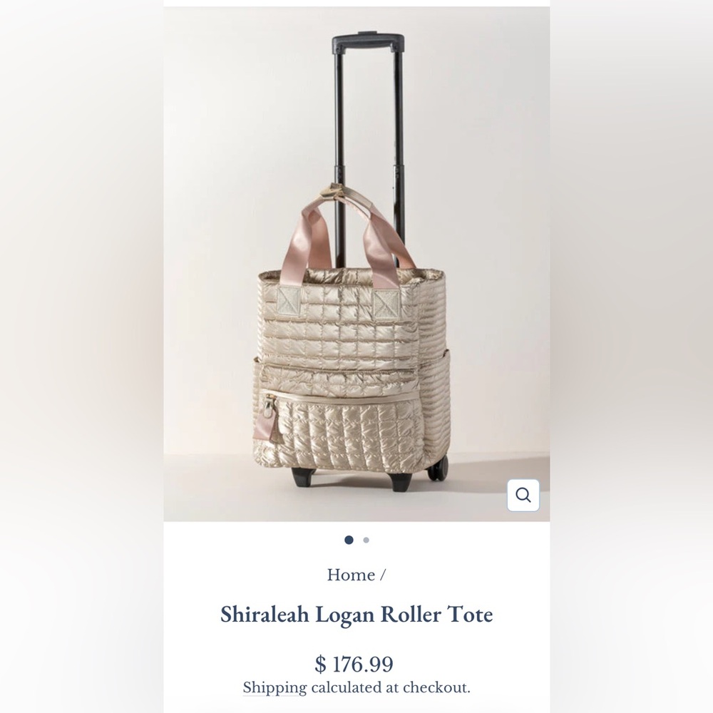 Shiraleah Quilted Roller Tote in Gold